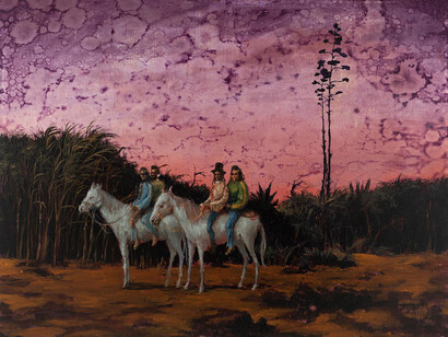 Francesco De Grandi, La comune (detail), 2025. Courtesy of Rizzuto Gallery