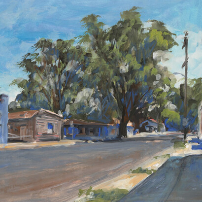 Suong Yangchareon, Town (detail), 2024. Courtesy of Paul Thiebaud Gallery