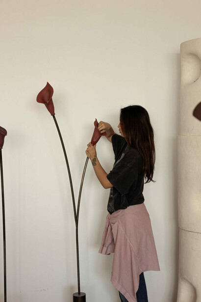 Eny Lee Parker, A soft place to land, exhibition view. Courtesy of Hannah Traore Gallery