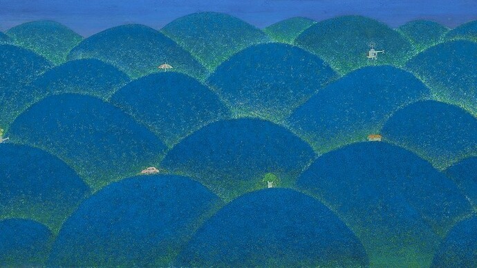 Kim In Ok, The road to Hanggeum-ri (detail), 2023. Courtesy of Kate Oh Gallery