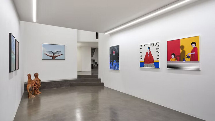 Various artists, Venus noire, exhibition view. Courtesy of Galleria Anna Marra