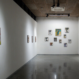 Jagath Weerasinghe, How many skies have fallen, exhibition view. Courtesy of Nature Morte