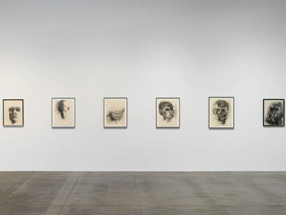 Lee Lozano, Hard handshake, exhibition view. Courtesy of Hauser & Wirth Gallery