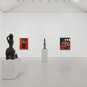 Tal R, domestic, exhibition view. Courtesy of Galerie Max Hetzler