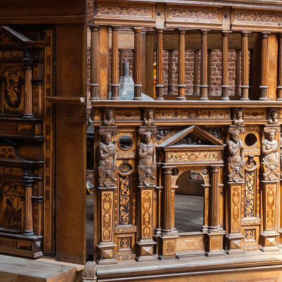 Interior of St. Catherine's Church, Gdańsk, Poland