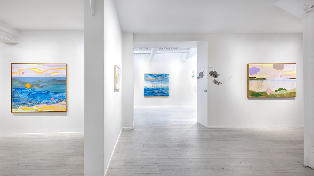 Installation view, Coastal settlers and species from the sea, Andréhn-Schiptjenko Paris, France, 2025. Courtesy of the Artist and Andréhn-Schiptjenko © Alexandra de Cossette