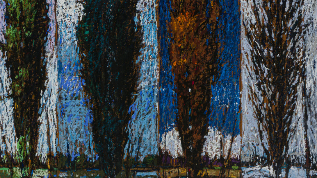 John Fincher, Poplar seasons (detail), ca. 1990s. Courtesy of LewAllen Galleries