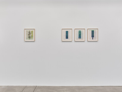 Barbara Stauffacher Solomon, Garden = grid = city, exhibition view. Courtesy of Anthony Meier