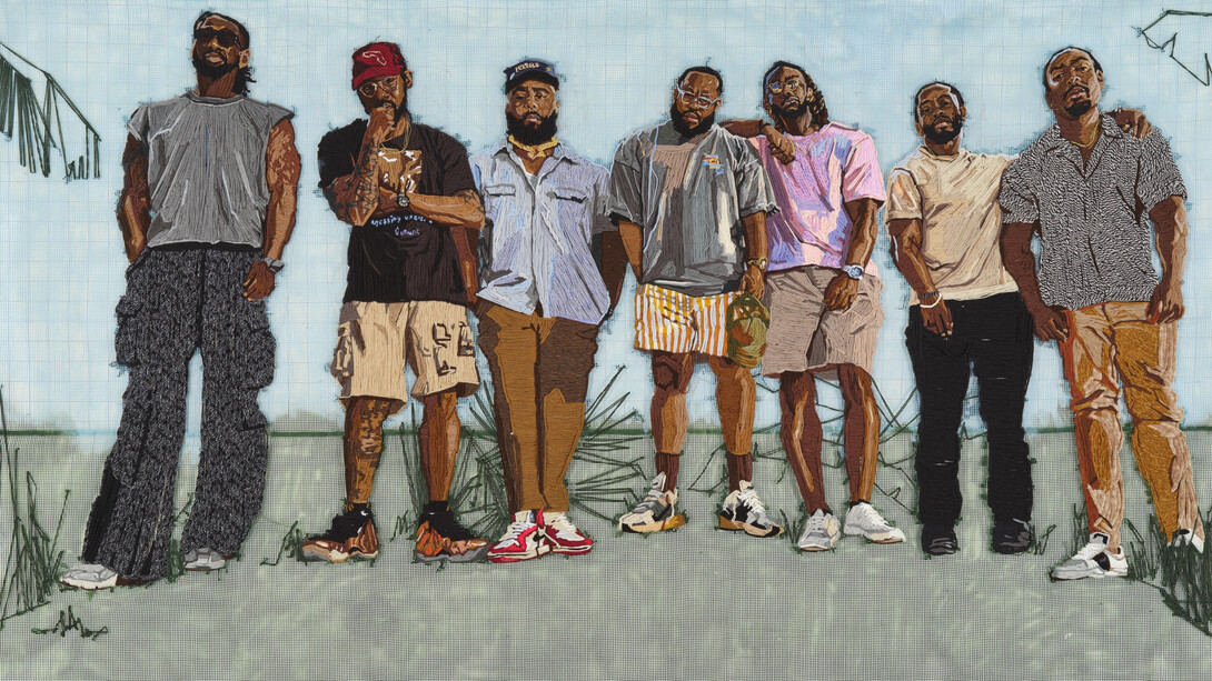 Kandy G Lopez, City boys, 2025. Courtesy of ACA Galleries