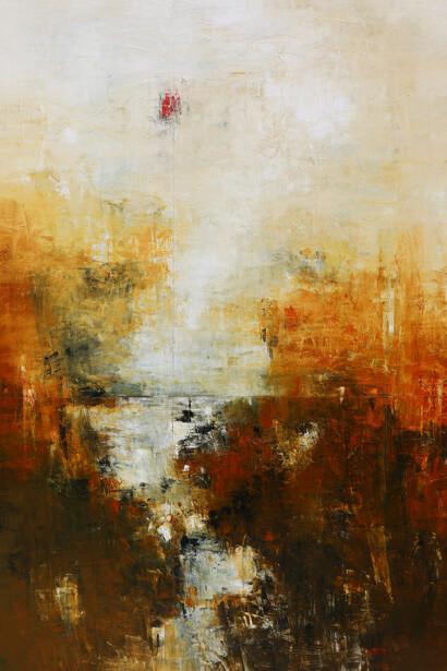 Peter Burega, The moon was at its edge, 2025. Courtesy of LewAllen Galleries