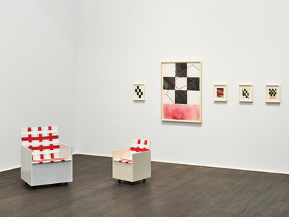 Mary Heilmann, Works on paper 1973 – 2019, exhibition view. Courtesy of Hauser & Wirth