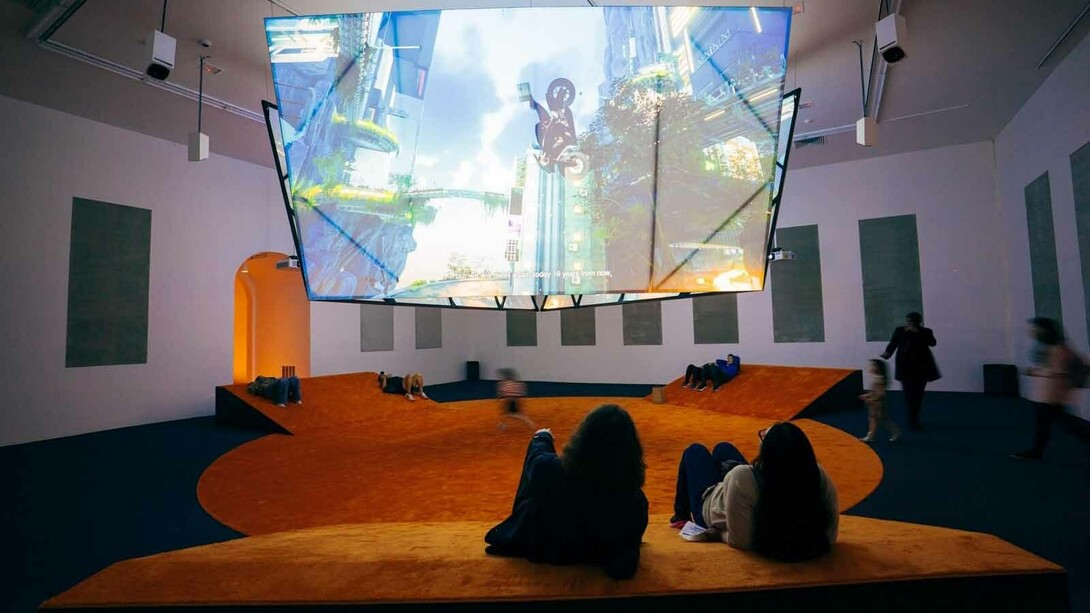 Ayoung Kim, Delivery dancer, exhibition view. Courtesy of MoMA PS1