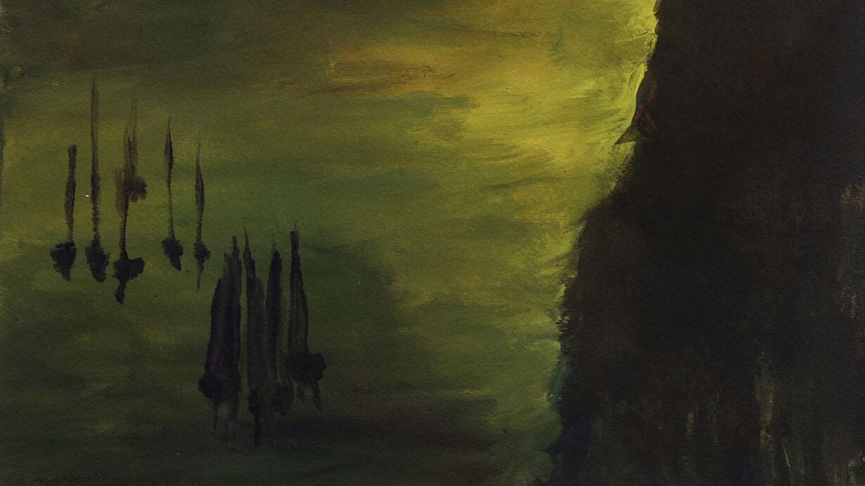 Jules Olitski, Evening radiance (detail), 2002. Courtesy of Yares Art