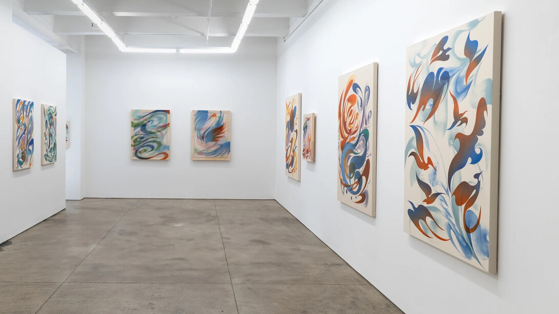 Haoyun Erin Zhao, Rivers flow through us, exhibition view. Courtesy of Morgan Lehman Gallery