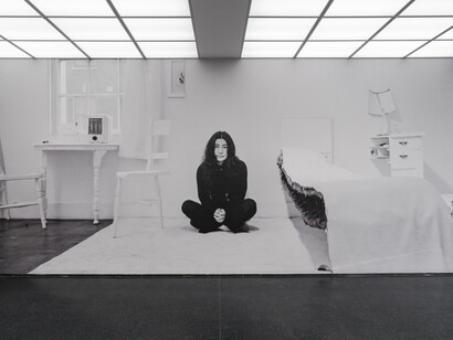 Yoko Ono, Música de la mente, vista de exhibición. Cortesía de MCA Chicago