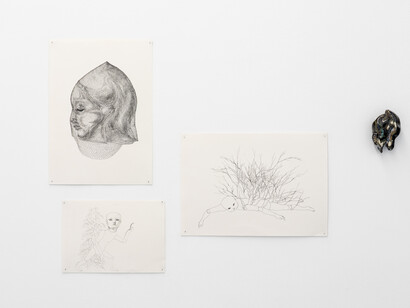 Valentine Cotte et Chloé Saksik, Dual, vue d'exposition. Avec l'aimable autorisation de la Galerie Modulab