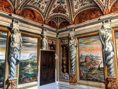 Studiolo, Museo della Certosa, Pavia, Italia