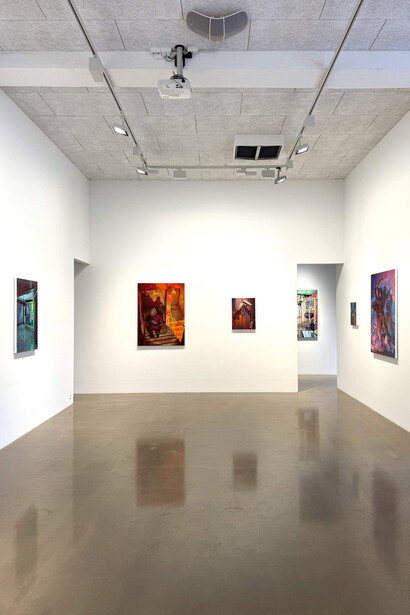 Taylor Schultek, Mischief night, exhibition view. Courtesy of Gallery Poulsen
