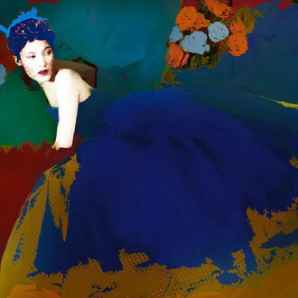 Erik Madigan Heck, Vogue Italia reconstructed, The tapestry (detail), 2023. Courtesy of Jackson Fine Art