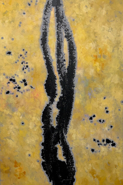 Paul Campbell, Dark flame (detail), 2025. Courtesy of Anita Rogers Gallery