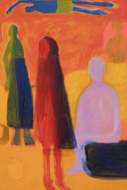 Katherine Bradford, Communal table. Courtesy of Canada Gallery