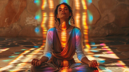 Self-care wellness practices: Harnessing colorful energy and balancing vibrant chakras