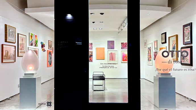 Varios artistas, ¿Por qué el futuro es rosa? Vista de exhibición. Cortesía de la Otto Galería