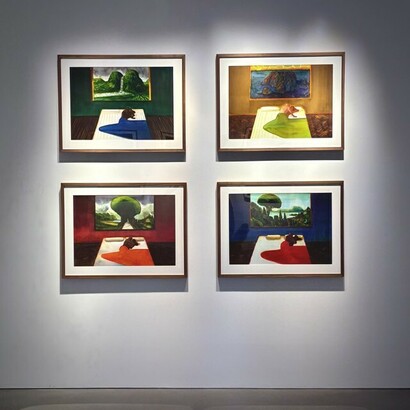 Lorenzo Mattotti, Momentum, exhibition view. Courtesy of Philippe Labaune Gallery