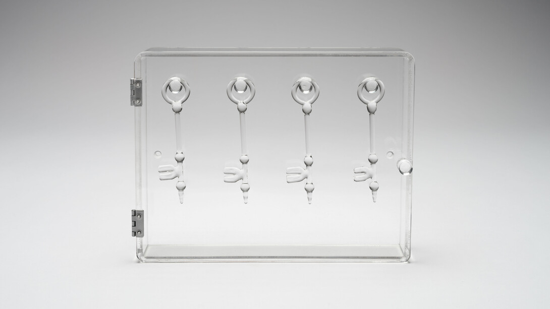 Yoko Ono, Glass keys to open the skies (detail), 1967. © Yoko Ono. Courtesy of the artist and Ortuzar, New York. Photo by Steven Probert