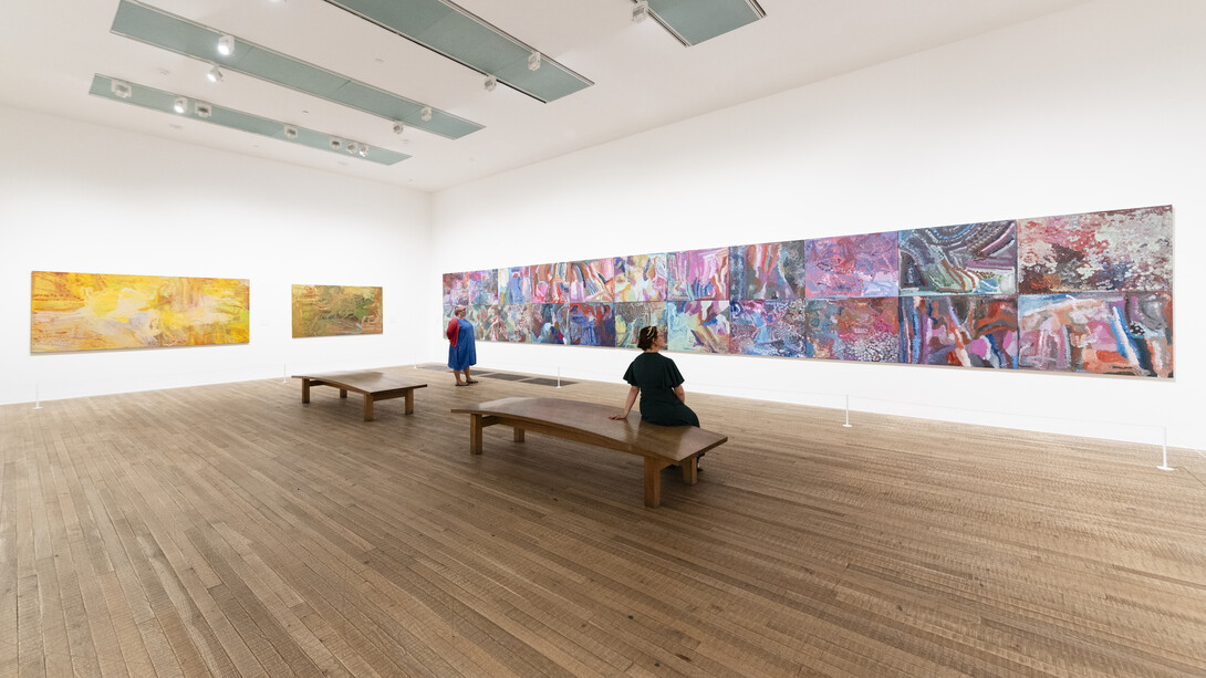 Emily Kam Kngwarray, exhibition view. Courtesy of Tate Modern