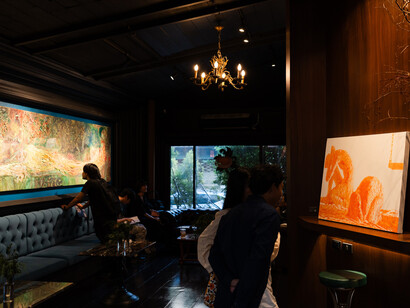 Arnont Lertpullpol, Chaos poet knight, exhibition view. Courtesy of Number 1 Gallery