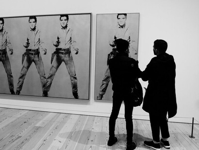 Andy Warhol art exhibit held at the Whitney Museum, USA