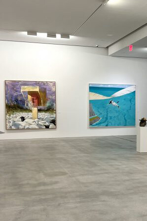 Julio Larraz, Reciprocity, exhibition view. Courtesy of Ascaso Gallery