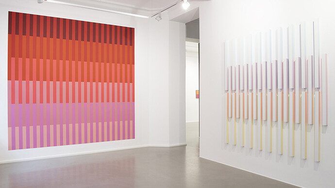 Rana Begum, Infinite ground, ausstellungsansicht. Mit freundlicher genehmigung der Galerie Christian Lethert