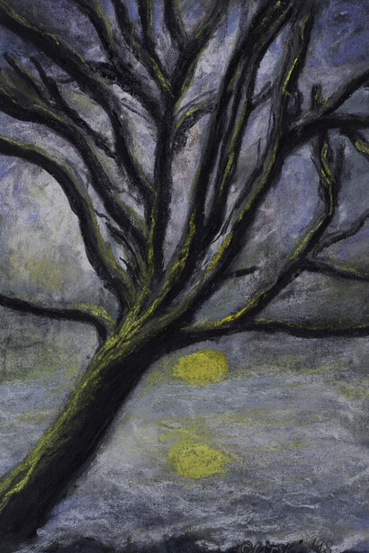 Jules Olitski, Early april (detail), 1998. Courtesy of Yares Art