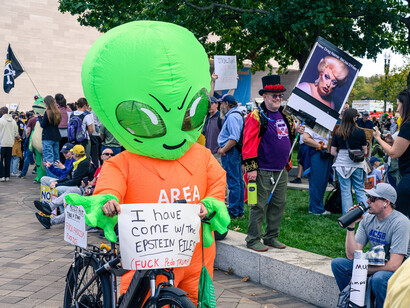 Aliens and the Epstein files are linked in current discourse
