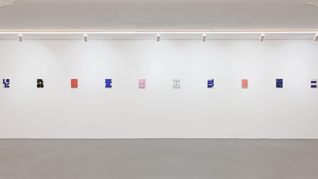 Alain Biltereyst, Magenta, vue de l'exposition. Avec l'aimable autorisation de Xippas