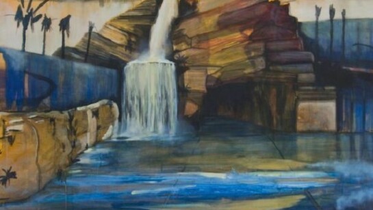 Louise Thomas, Isla Nublar Lagoon, 2013, Oil on linen, 150 x 200 cm