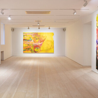 Kirsi Mikkola, Spin n' beam, exhibition view. Courtesy of Galerie Forsblom