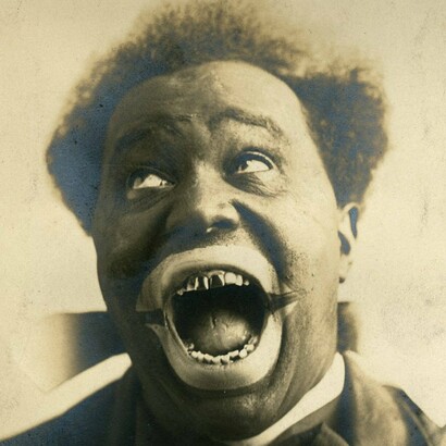 Benson Studio, "Claren Powell, comediante", fotografía, 1906