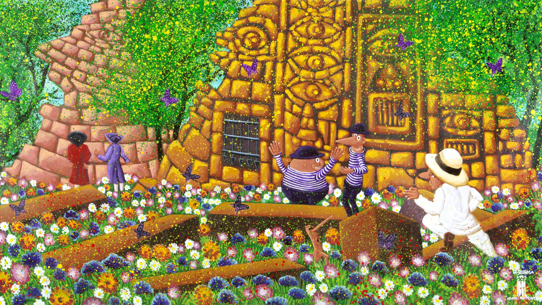 Hervé Di Rosa, Idoles au printemps (détail), 2025. Avec l’aimable autorisation de la Galerie Templon