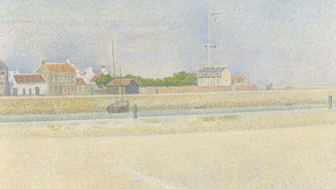 Georges Seurat, The channel of gravelines, Grand Fort-Philippe (detail), 1890. Courtesy of the National Gallery © The National Gallery, London