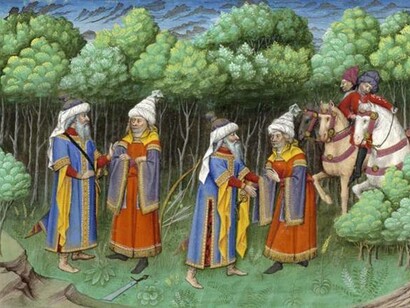 ‘Decameron’, Natan il Saggio, decima giornata, terza novella, miniatura su pergamena, XV sec