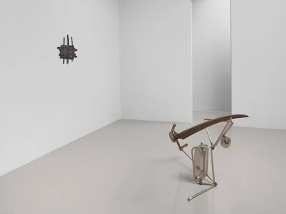 Eva Robarts, Bikes, bolts and brooms, exhibition view. Courtesy of Nicola Vassell Gallery
