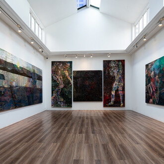 Arnont Lertpullpol, Chaos poet knight, exhibition view. Courtesy of Number 1 Gallery