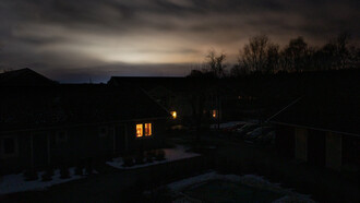 Interruzione di corrente notturna a Tuntorp, Brastad, comune di Lysekil, Svezia, 2023