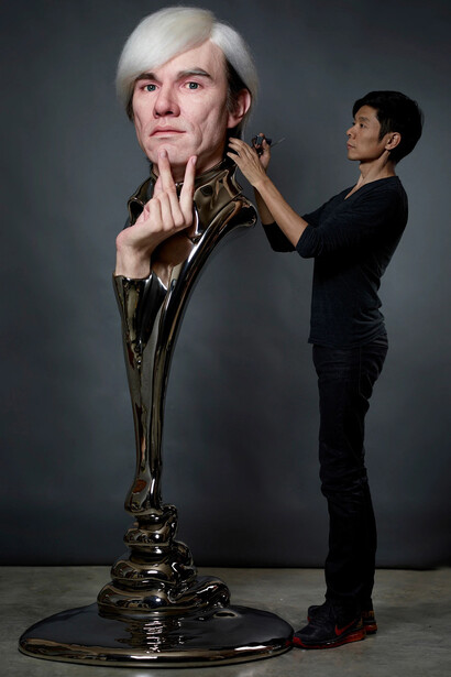 Kazu Hiro, Andy Warhol, 2013. Avec l'aimable autorisation du Musée national des beaux-arts du Québec