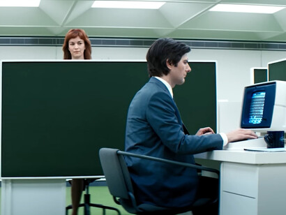 In Lumon’s retro-futuristic office, the MDR team spends their days sorting mysterious numbers they don’t understand—trusting the work matters, even if they don’t know why