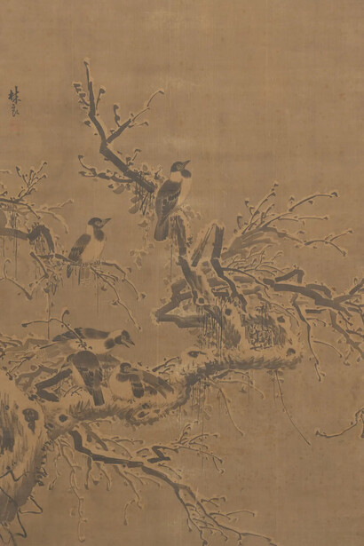 Lin Liang, Jackdaws in snow (detail), 1400s. Courtesy of Cleveland Museum of Art