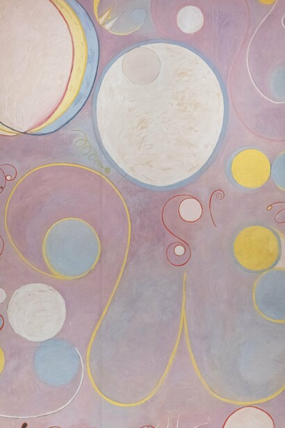 Hilma af Klint, "Los diez más grandes: número 8, adultez", óleo y témpera sobre papel, 1907